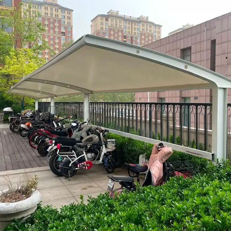 牙克石市膜结构电动车棚